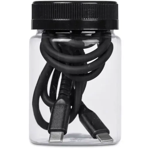 Altitude Barlitt Fast Charge Type-C to Type-C Charging Cable Cable in Jar Black Jar